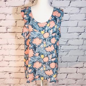 LOFT - Floral Sleeveless Blouse